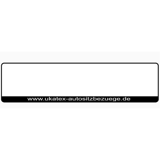 Kennzeichenhalter schwarz - Digitaldruck einfarbig weiß - Ab 2 Stück