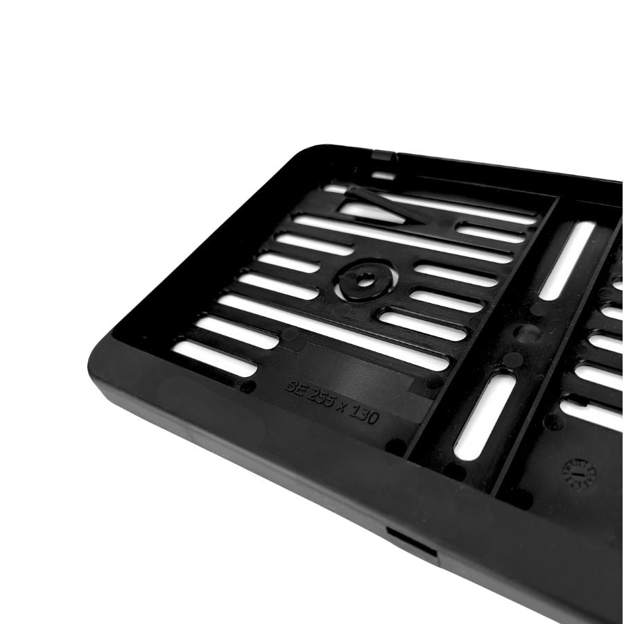 Kennzeichenhalter 255x130 schwarz - Einfarbiger Siebdruck - Ab 50 Stück