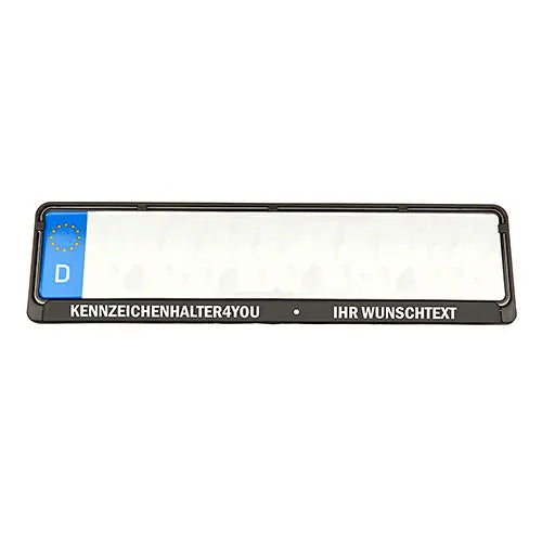 Kennzeichenhalter als Werbezweck nutzen