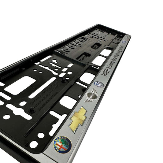 Bedruckte Nummernschildhalter, individuell und originell