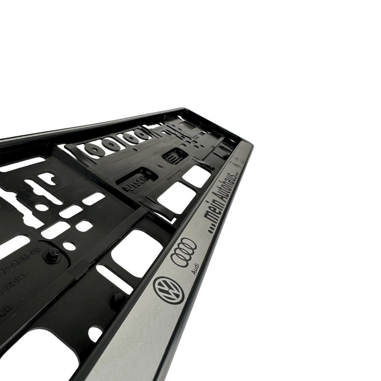 Kennzeichenhalter silber - Digitaldruck mehrfarbig 4C - Ab 2 Stück