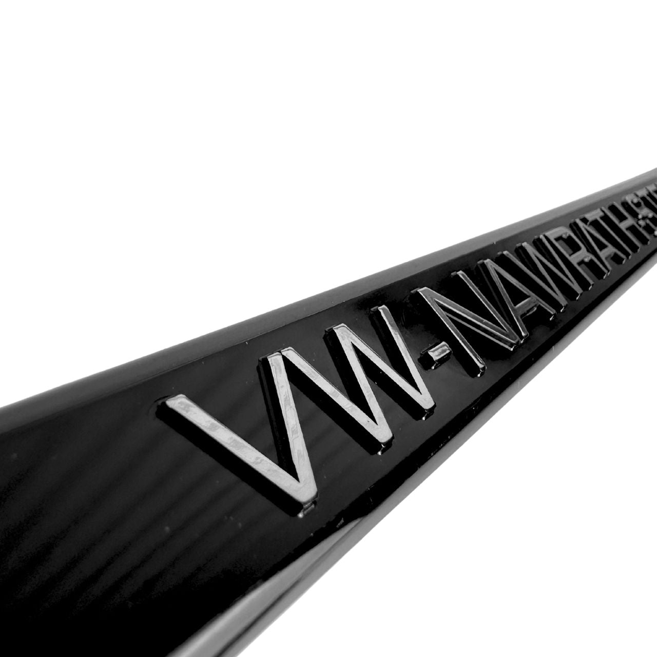 Kennzeichenhalter schwarz - mit erhabenem Druck - Chrom - Ab 100 Stück