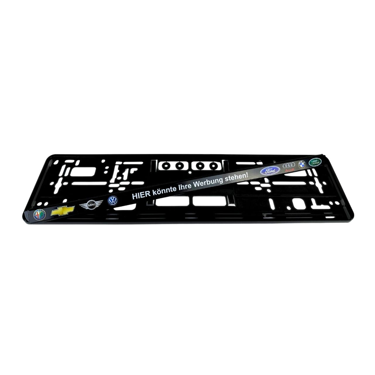 Kennzeichenhalter schwarz - Digitaldruck mehrfarbig 4C - Ab 2 Stück