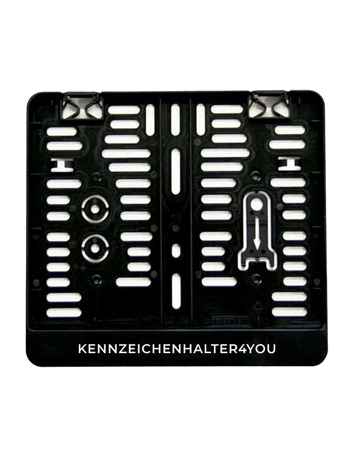 Kennzeichenhalter 250x200 schwarz - Einfarbiger Siebdruck - Ab 50 Stück
