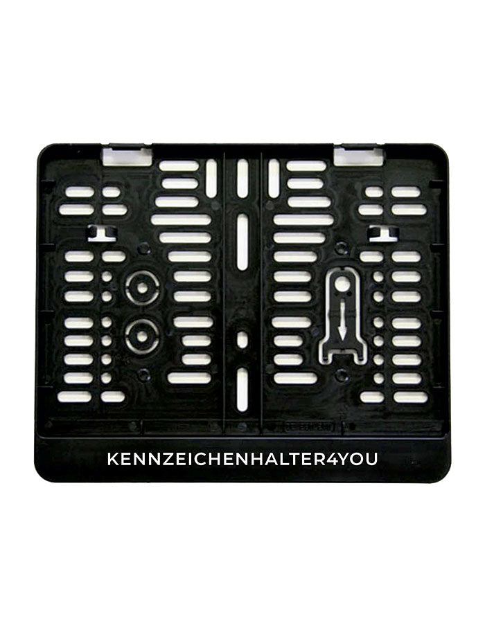Kennzeichenhalter 280x200 schwarz - Einfarbiger Siebdruck - Ab 50 Stück