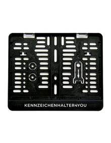 Kennzeichenhalter 280x200 schwarz - Einfarbiger Siebdruck - Ab 50 Stück