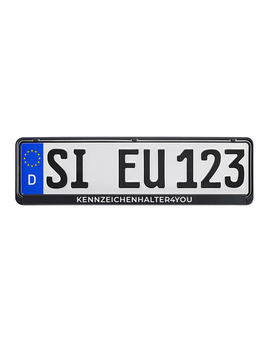 Kennzeichenhalter 460 mm - Einfarbiger Digitaldruck weiß - Ab 10 Stück