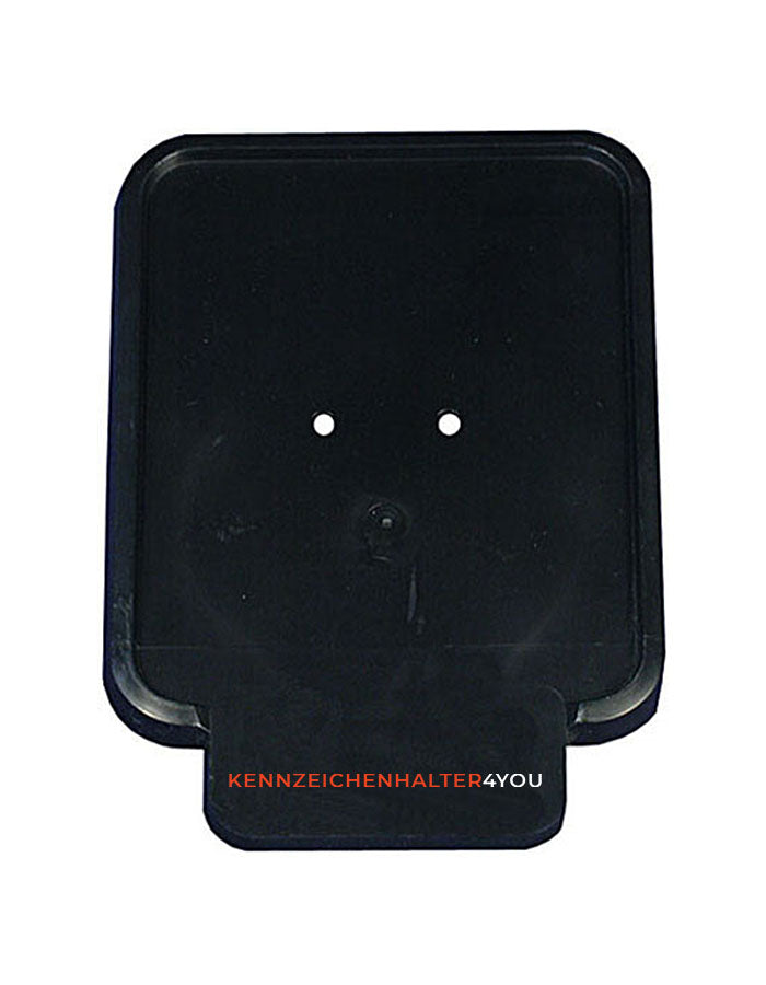 Kennzeichenhalter 140x105 schwarz - mit einfarbigem Siebdruck - Ab 50 Stück
