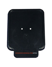 Kennzeichenhalter 140x105 schwarz - mit einfarbigem Siebdruck - Ab 50 Stück