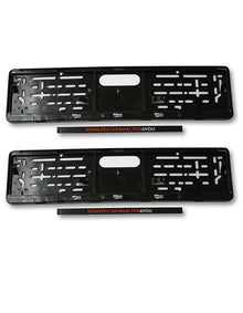 Kennzeichenhalter Schweiz - Set 30 x 8 cm & 50 x 11 cm - Einfarbiger Siebdruck - Ab 50 Sets