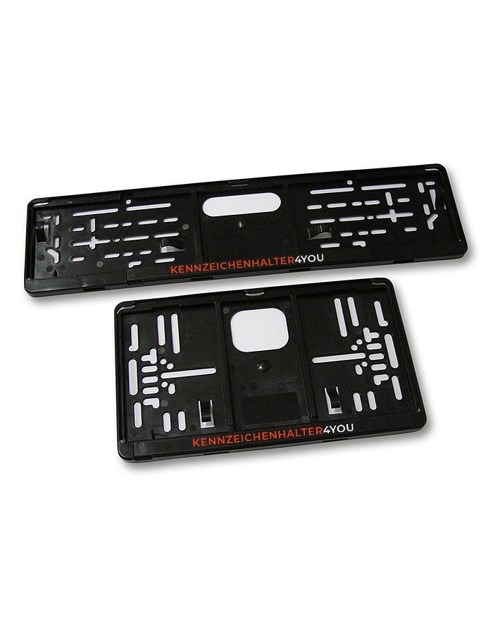 Kennzeichenhalter Schweiz - Set 30 x 8 cm & 30 x 16 cm - Siebdruck einfarbig - Ab 50 Sets