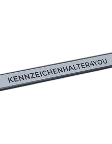 Werbeleiste silber - mit Einfarbiger Digitaldruck schwarz - Ab 2 Stück