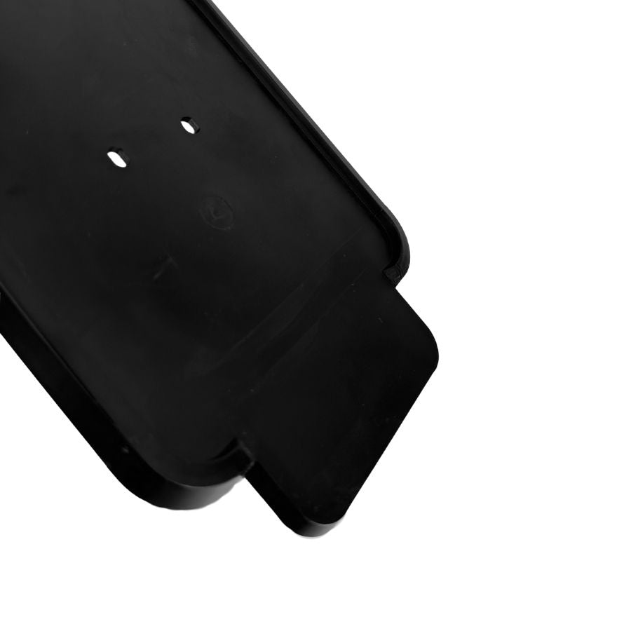 Kennzeichenhalter 140x105 schwarz - mit einfarbigem Siebdruck - Ab 50 Stück