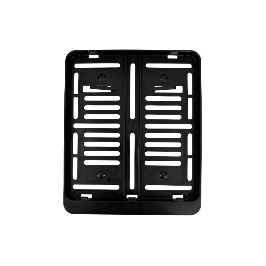 Kennzeichenhalter 180x200 schwarz - Einfarbiger Siebdruck - Ab 50 Stück