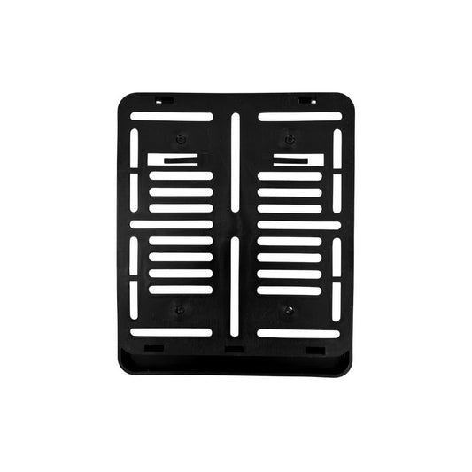 Kennzeichenhalter 180x200 schwarz - Mehrfarbiger Digitaldruck 4C mit Domingveredelung - Ab 50 Stück