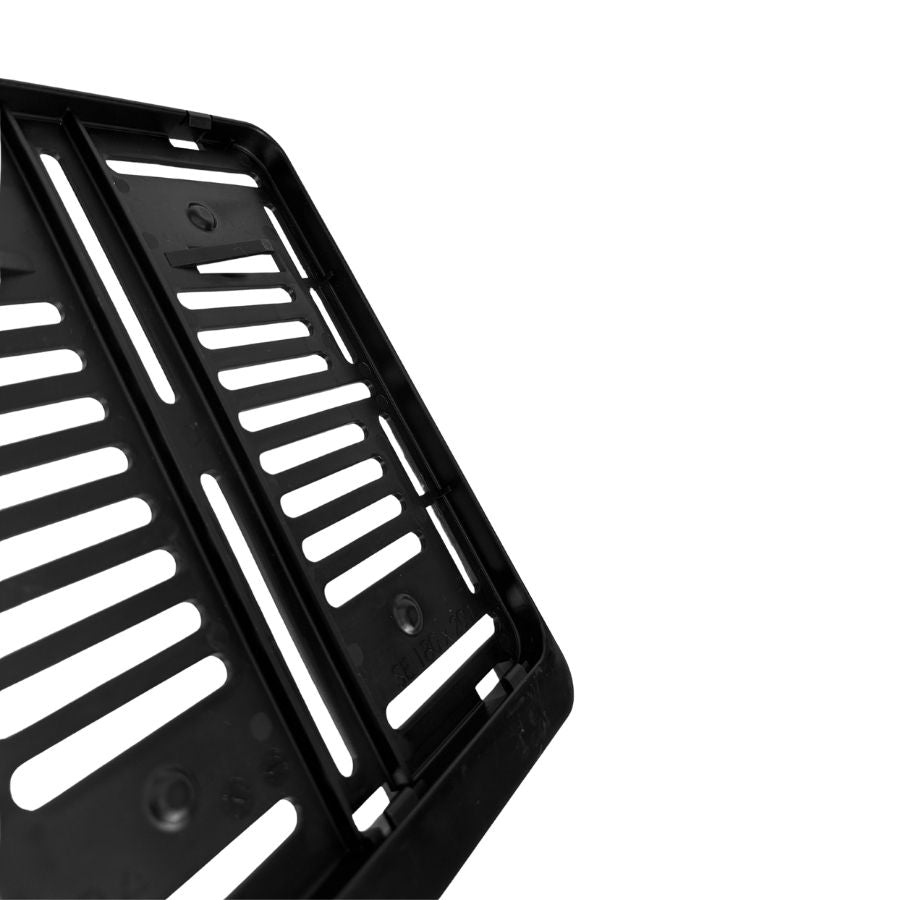 Kennzeichenhalter 180x200 schwarz - Einfarbiger Siebdruck - Ab 50 Stück