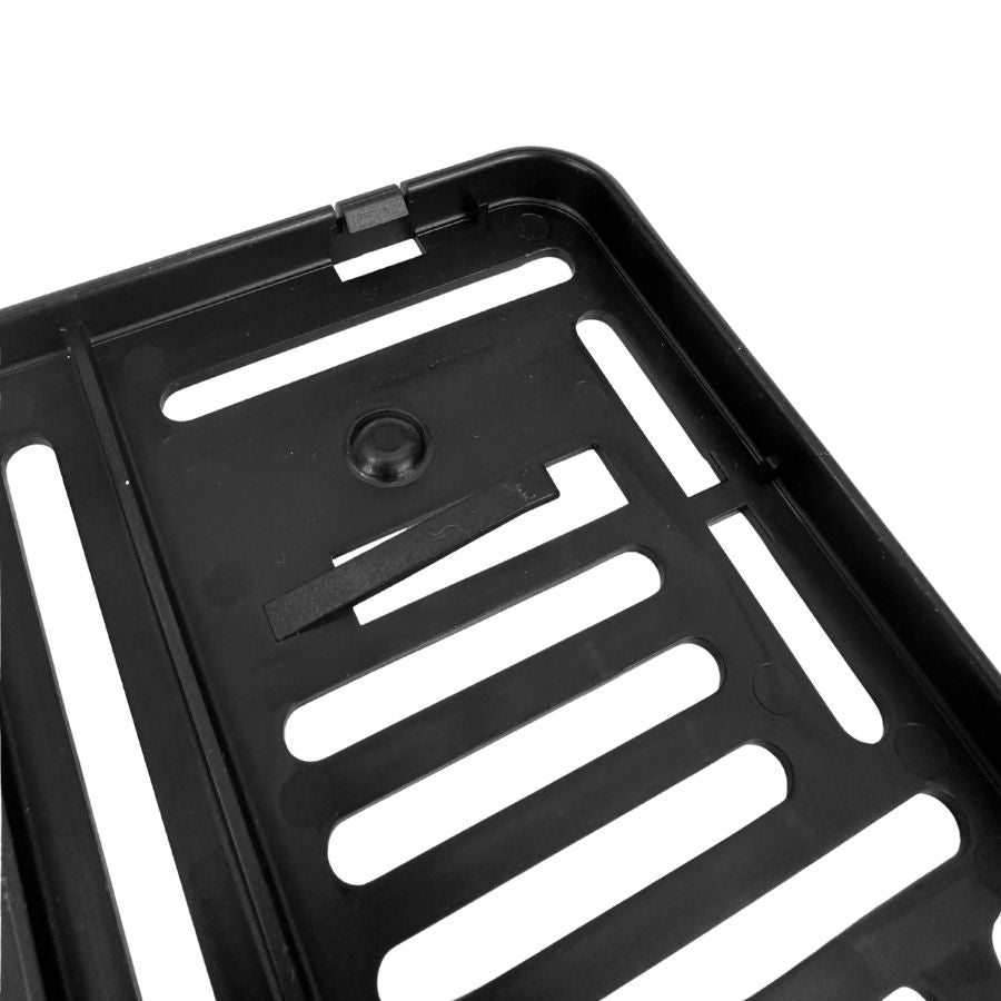 Kennzeichenhalter 180x200 schwarz - Einfarbiger Siebdruck - Ab 50 Stück