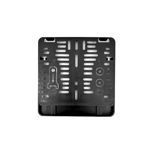 Kennzeichenhalter 220x200 schwarz - Mehrfarbiger Digitaldruck 4C mit Domingveredelung -  Ab 50 Stück