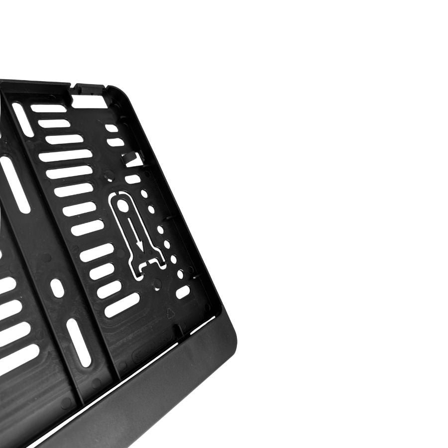 Kennzeichenhalter 220x200 schwarz - Einfarbiger Siebdruck - Ab 50 Stück