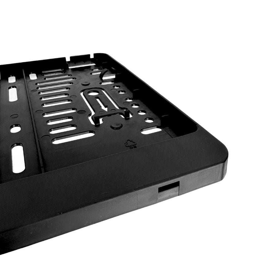Kennzeichenhalter 220x200 schwarz - Einfarbiger Siebdruck - Ab 50 Stück