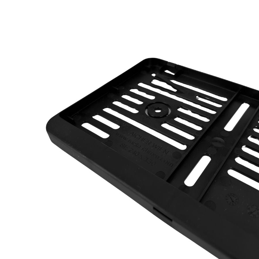Kennzeichenhalter 240x130 schwarz - Einfarbiger Siebdruck - Ab 50 Stück