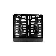 Kennzeichenhalter 280x200 schwarz - Mehrfarbiger Digitaldruck 4C mit Domingveredelung-  Ab 50 Stück