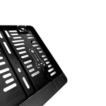 Kennzeichenhalter 280x200 schwarz - Mehrfarbiger Digitaldruck 4C mit Domingveredelung-  Ab 50 Stück