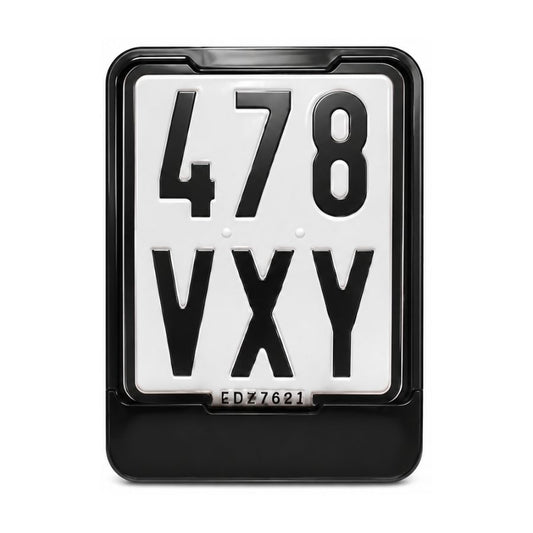 Kennzeichenhalter "M" 140x105 schwarz - für Mofa-Kennzeichen mit einfarbigem Siebdruck - Ab 50 Stück