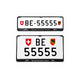 Kennzeichenhalter Schweiz - Set 30 x 8 cm & 30 x 16 cm - Siebdruck einfarbig - Ab 50 Sets