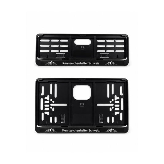 Kennzeichenhalter Schweiz - Set 30 x 8 cm & 30 x 16 cm - Siebdruck einfarbig - Ab 50 Sets