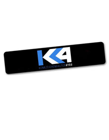 Kennzeicheneinleger schwarz - mit 4C Digitaldruck - Ab 20 Stück