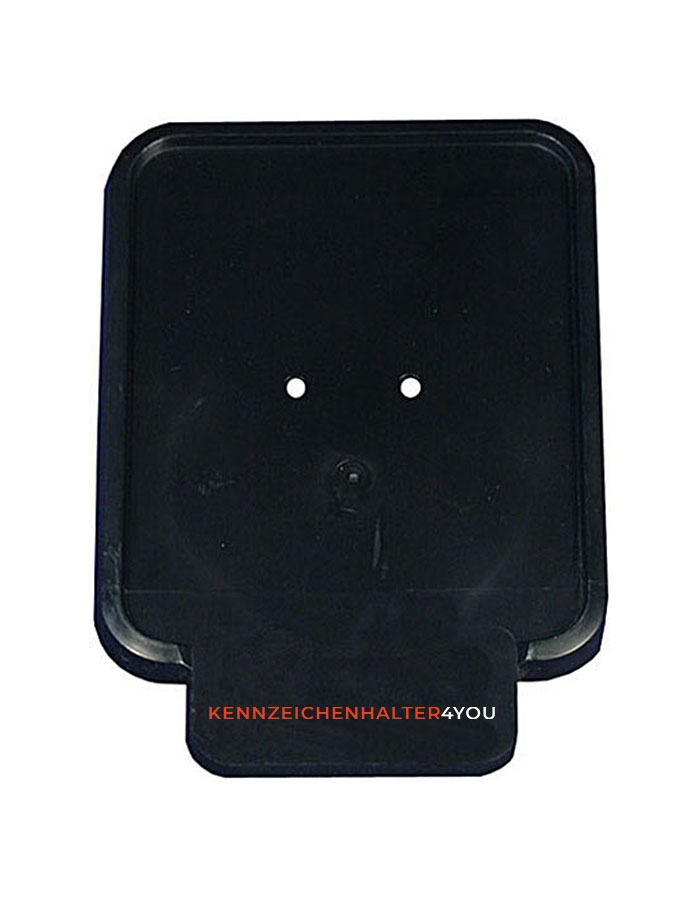 Kennzeichenhalter 140 S schwarz mit Siebdruck